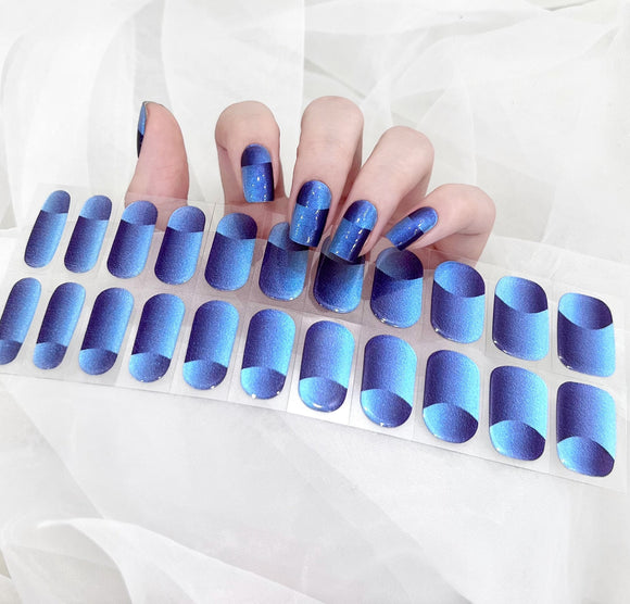 Royal Blue Phantom EZ Gel Nail Wraps (EZ2031)