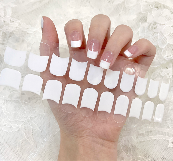 Classic French EZ Gel Nail Wraps (EZ2054)