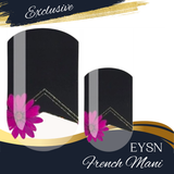 Onyx Blooms French Nail Wraps