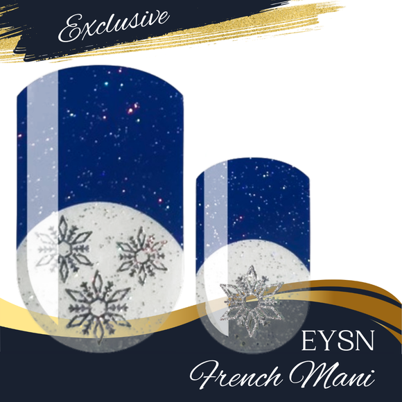 Snow Globe French Nail Wraps