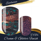 Forest Green Glam Nail Wraps