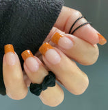 Pumpkin Spice French Nail Wraps