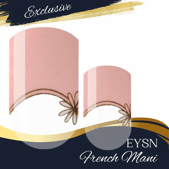 Blush Blossom French Nail Wraps