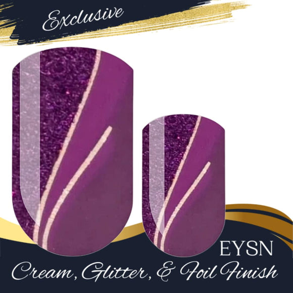 Purpleberry Glitz Nail Wraps