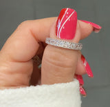 Cherry Glitz Nail Wraps