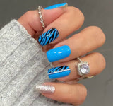 Bombshell Zebra Glam Nail Wraps