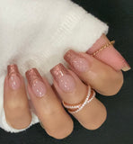 Pink Lady French Nail Wraps