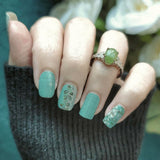 Sea Glass Linen Nail Wraps