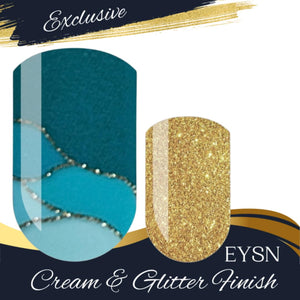 Golden Seas Nail Wraps