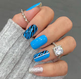 Bombshell Zebra Glam Nail Wraps