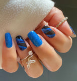 Cobalt Inferno Nail Wraps