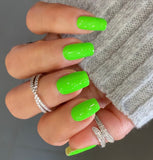 Neon Green Glitz Nail Wraps