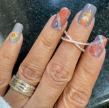Pumpkin Gnome Plaid Nail Wraps
