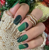 Emerald Glitz Nail Wraps