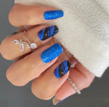 Cobalt Inferno Nail Wraps