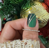 Emerald Glitz Nail Wraps