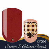 Pumpkin & Spice Plaid Nail Wraps