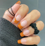 Pumpkin Spice French Nail Wraps