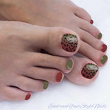 Ombre Leopard Pedicure Wraps