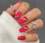 Cherry Glitz Nail Wraps