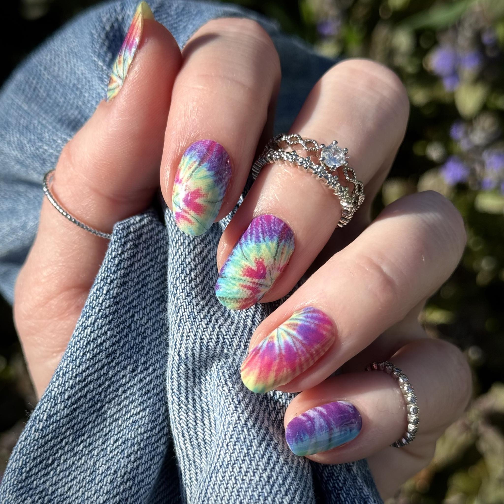 Tie dye nails discount