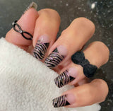 Gatsby Zebra French Nail Wraps