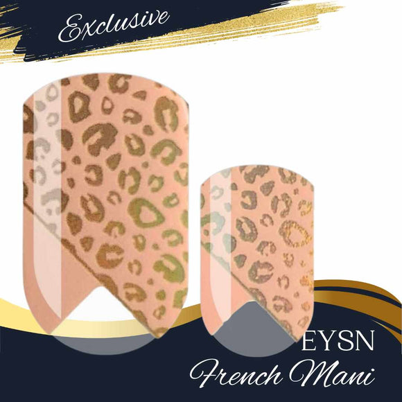 Prismatic Cheetah French Nail Wraps
