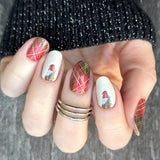 Merry Gnome Plaid Nail Wraps