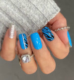 Bombshell Zebra Glam Nail Wraps