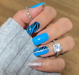 Bombshell Zebra Glam Nail Wraps