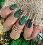 Emerald Glitz Nail Wraps