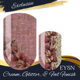 Rosewood Linen Nail Wraps