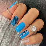 Bombshell Zebra Glam Nail Wraps