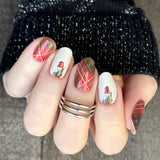 Merry Gnome Plaid Nail Wraps