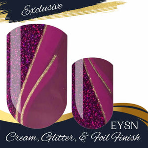 Purpleberry Glitz Nail Wraps