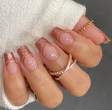 Pink Lady French Nail Wraps