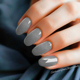 Dolphin Grey Shimmer Nail Wraps