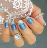 Diamonds in the Sky French Nail Wraps