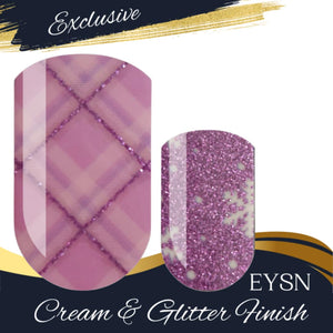 Sugar Plum Plaid Nail Wraps