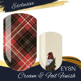 Merry Gnome Plaid Nail Wraps