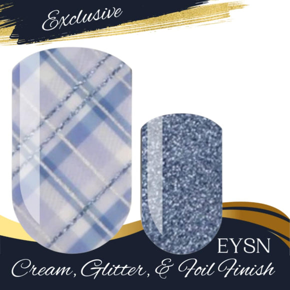 Peaceful Plaid Nail Wraps