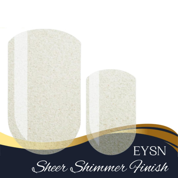 Coconut Shimmer Overlay Nail Wraps