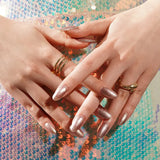 NEW Champagne Shimmer Nail Wraps (NG489)