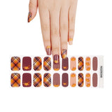 NEW Fall Plaid Gel Nail Wraps (NG346)