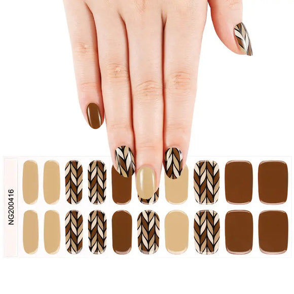 Woodland Weave Gel Nail Wraps (NG416)