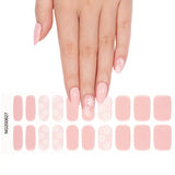 NEW Pink Peony Deluxe Semi-Cured Gel Nail Strips