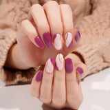 NEW Swirling Merlot Deluxe Semi-Cured Gel Nail Strips