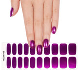 New! Purple Mirror Deluxe Semi-Cured Gel Nail Strips