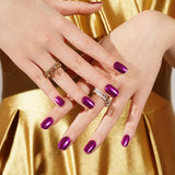 New! Purple Mirror Deluxe Semi-Cured Gel Nail Strips