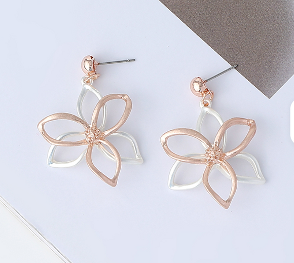 Floral Elegance Earrings (Rosette)